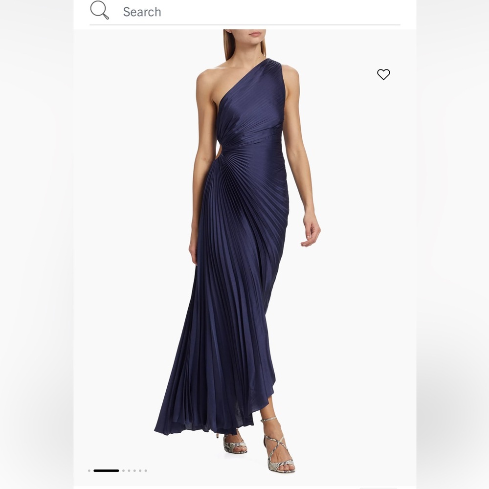 A.L.C Delfina Satin Pleated Dress